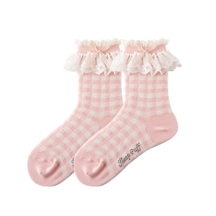 Cute girly mid tube cotton socks    HA0498 - Image 4
