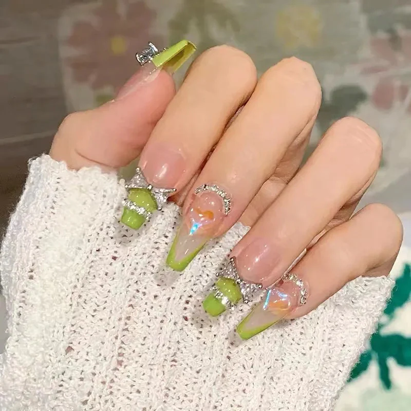 Cute handmade manicure  HA1177 - Image 3