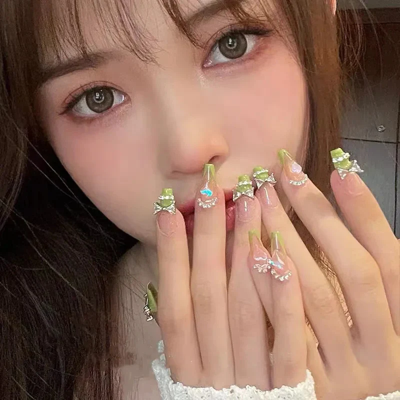 Cute handmade manicure  HA1177 - Image 4