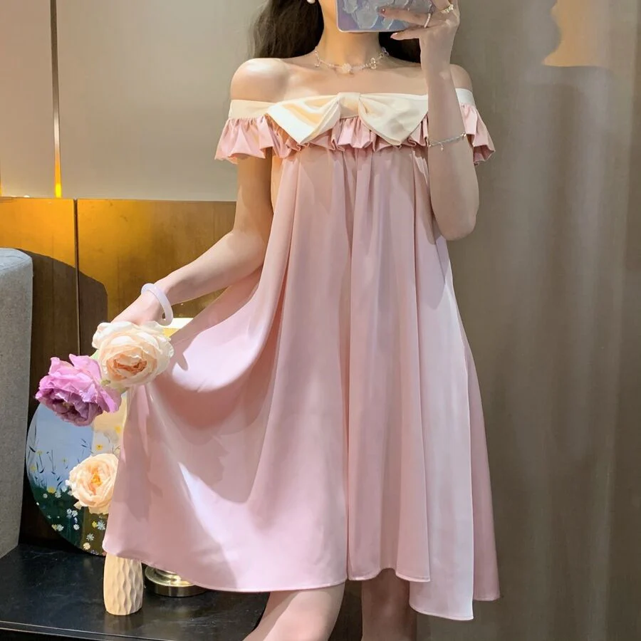 Cute ice silk suspender nighttime   HA1092 - Image 2