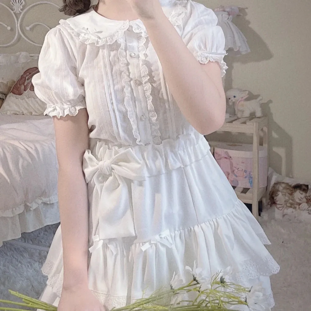 Cute lace cake A-line skirt HA1155