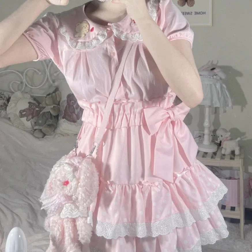 Cute lace cake A-line skirt HA1155 - Image 2