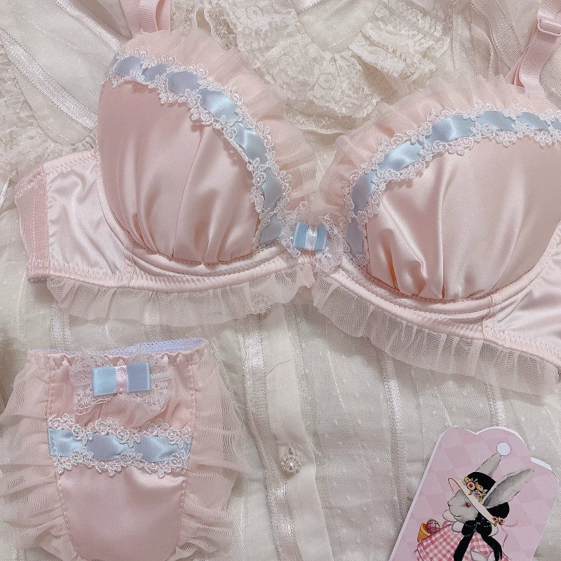 Cute Lace Girls Push Up Lingerie Set   HA1850 - Image 3