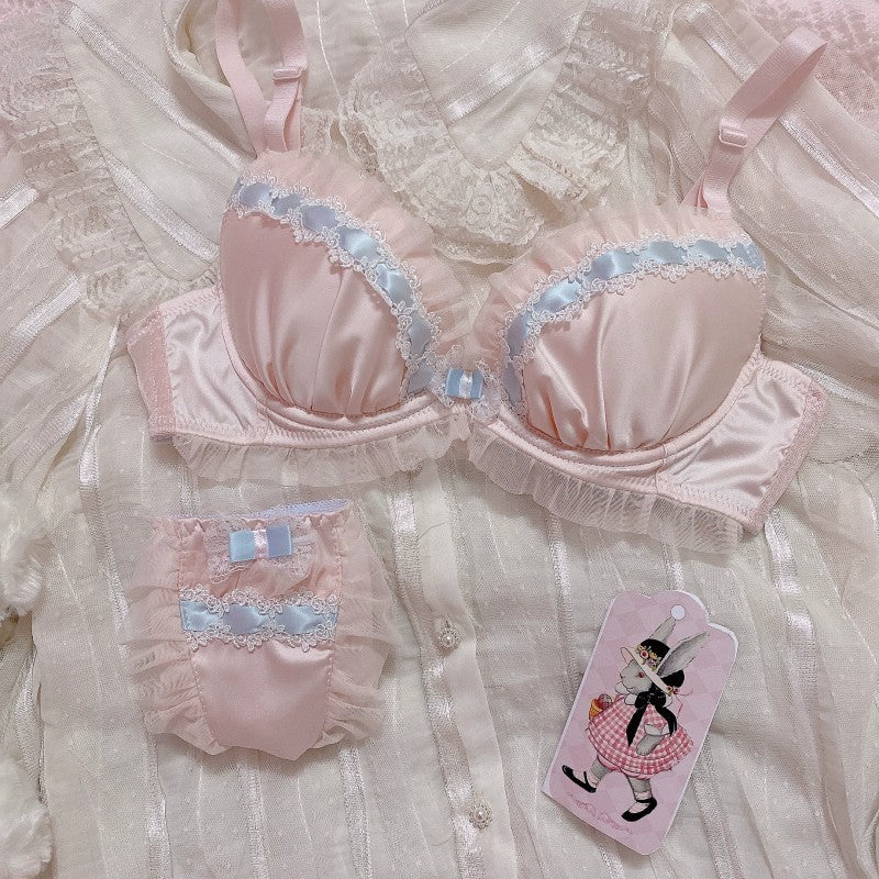 Cute Lace Girls Push Up Lingerie Set   HA1850 - Image 4