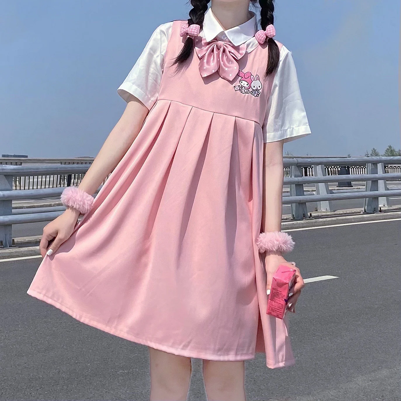 Cute suspender dress HA0575 - Image 4