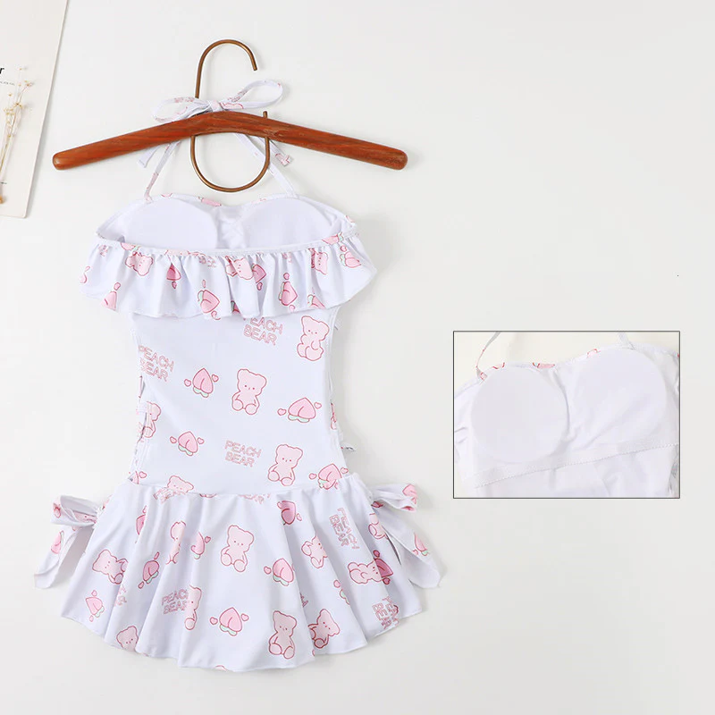 Cute Loli One Piece Triangle Swimsuit   HA1126 - Image 2
