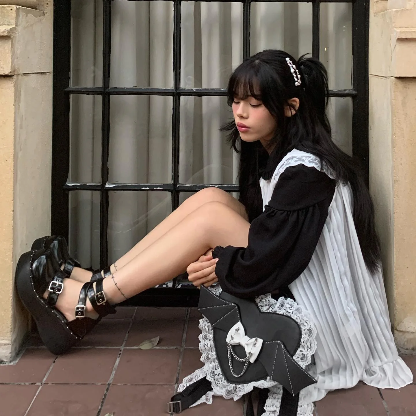 Cute Loose Long Sleeve Dress   HA0389 - Image 5