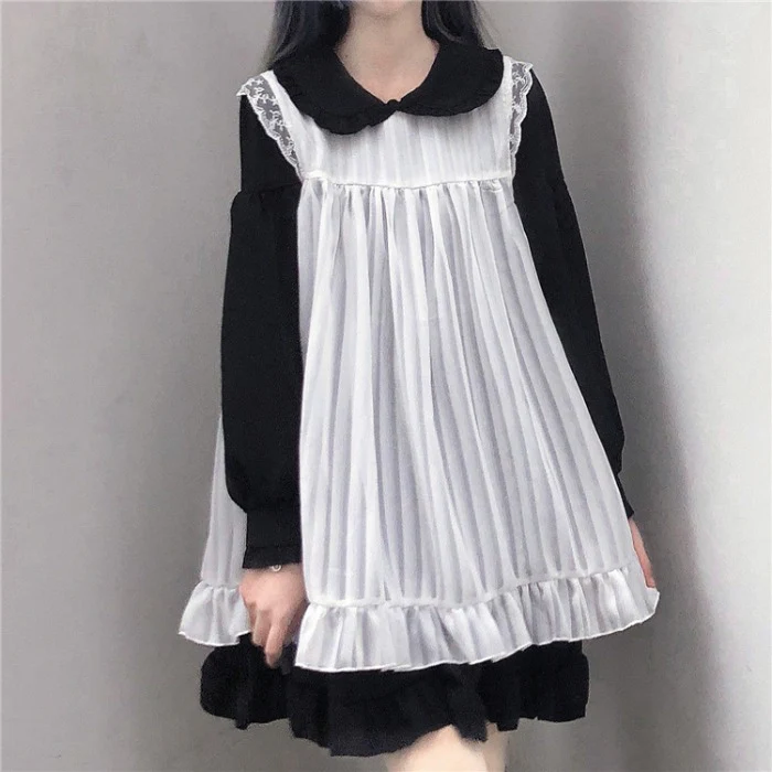 Cute Loose Long Sleeve Dress   HA0389 - Image 7