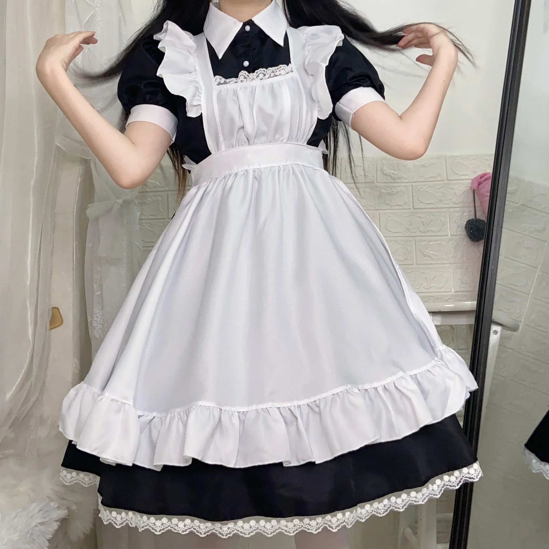 Cute maid dress set   HA1439 - Image 3