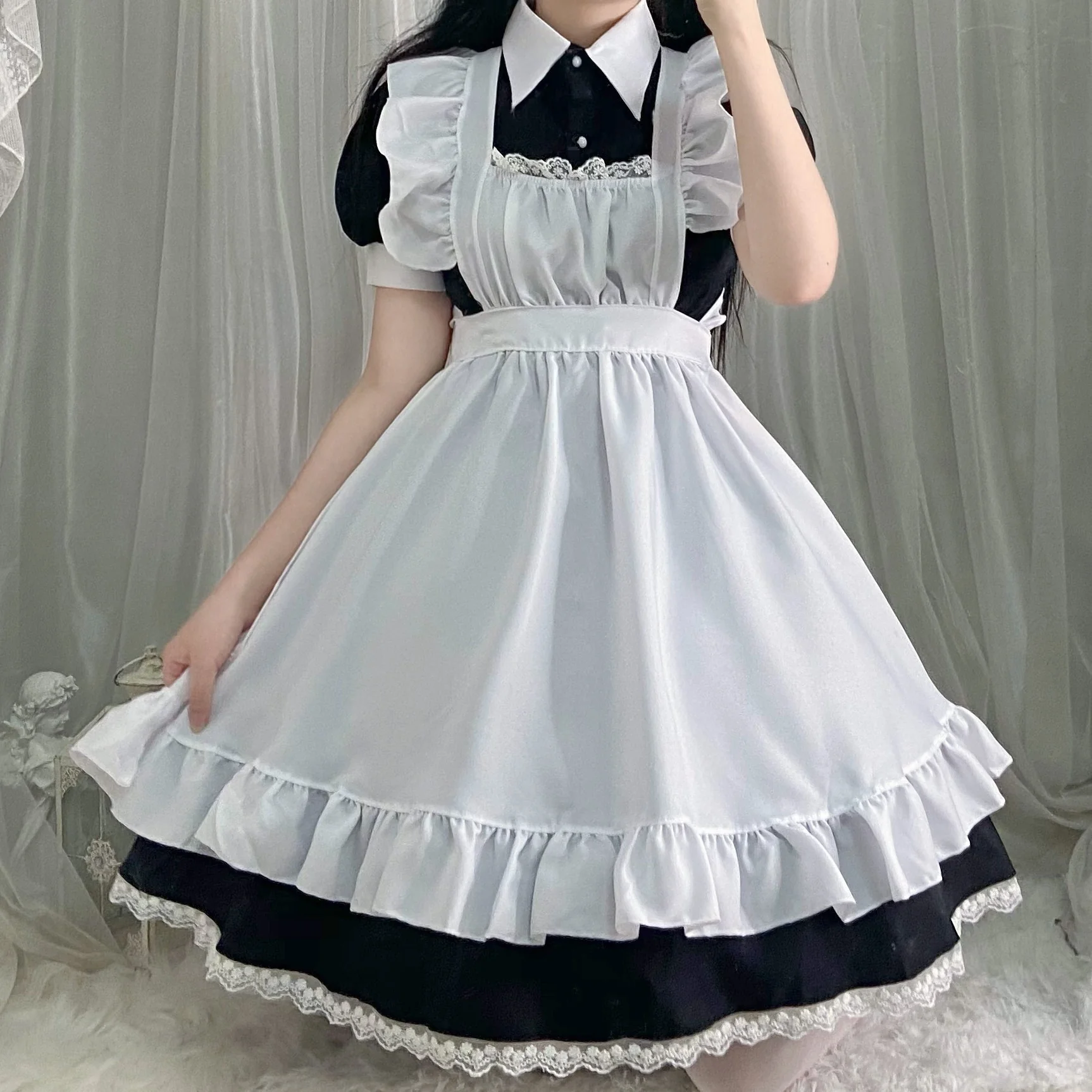 Cute maid dress set   HA1439 - Image 4