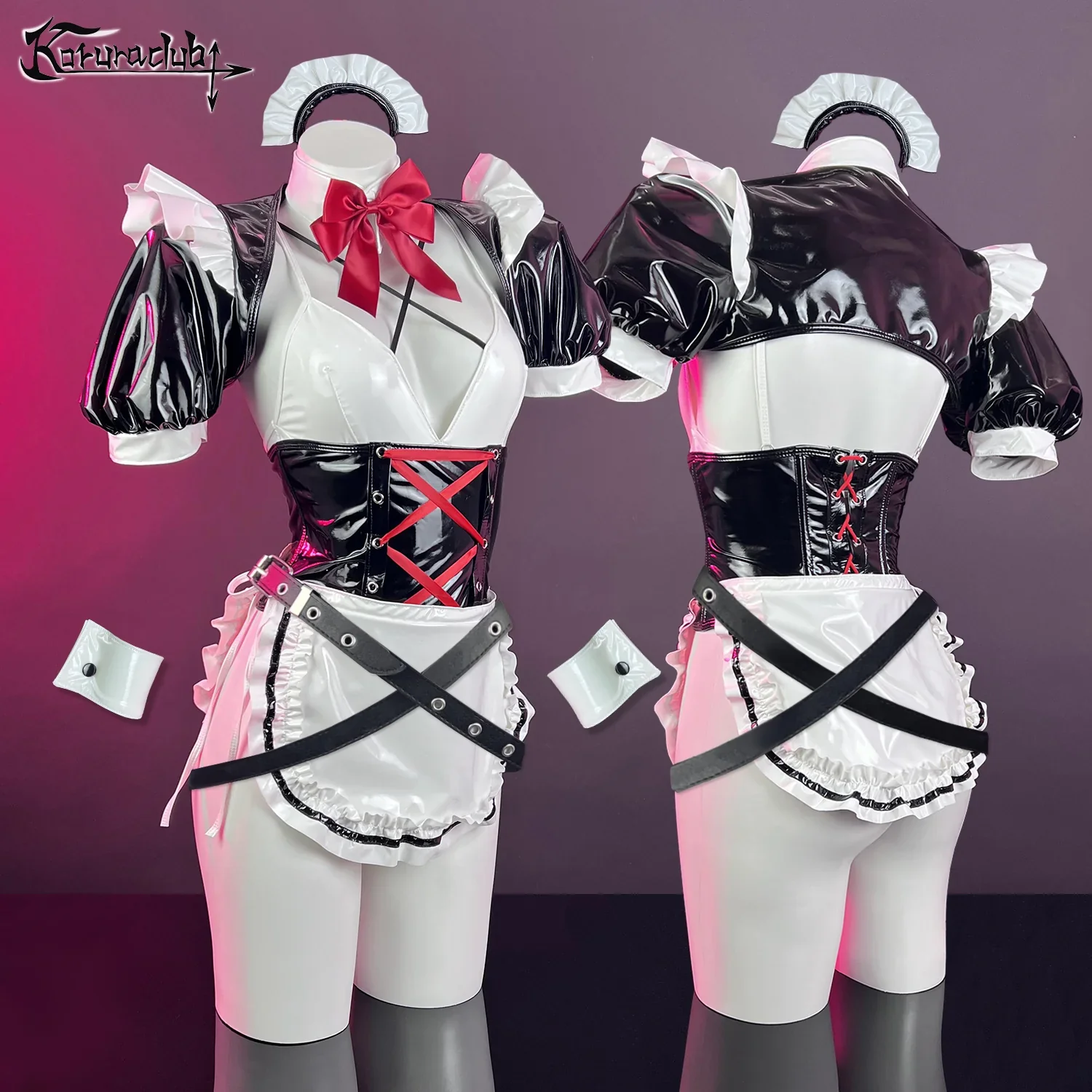 Cute maid outfit（7--Piece Set）KO63 - Image 5
