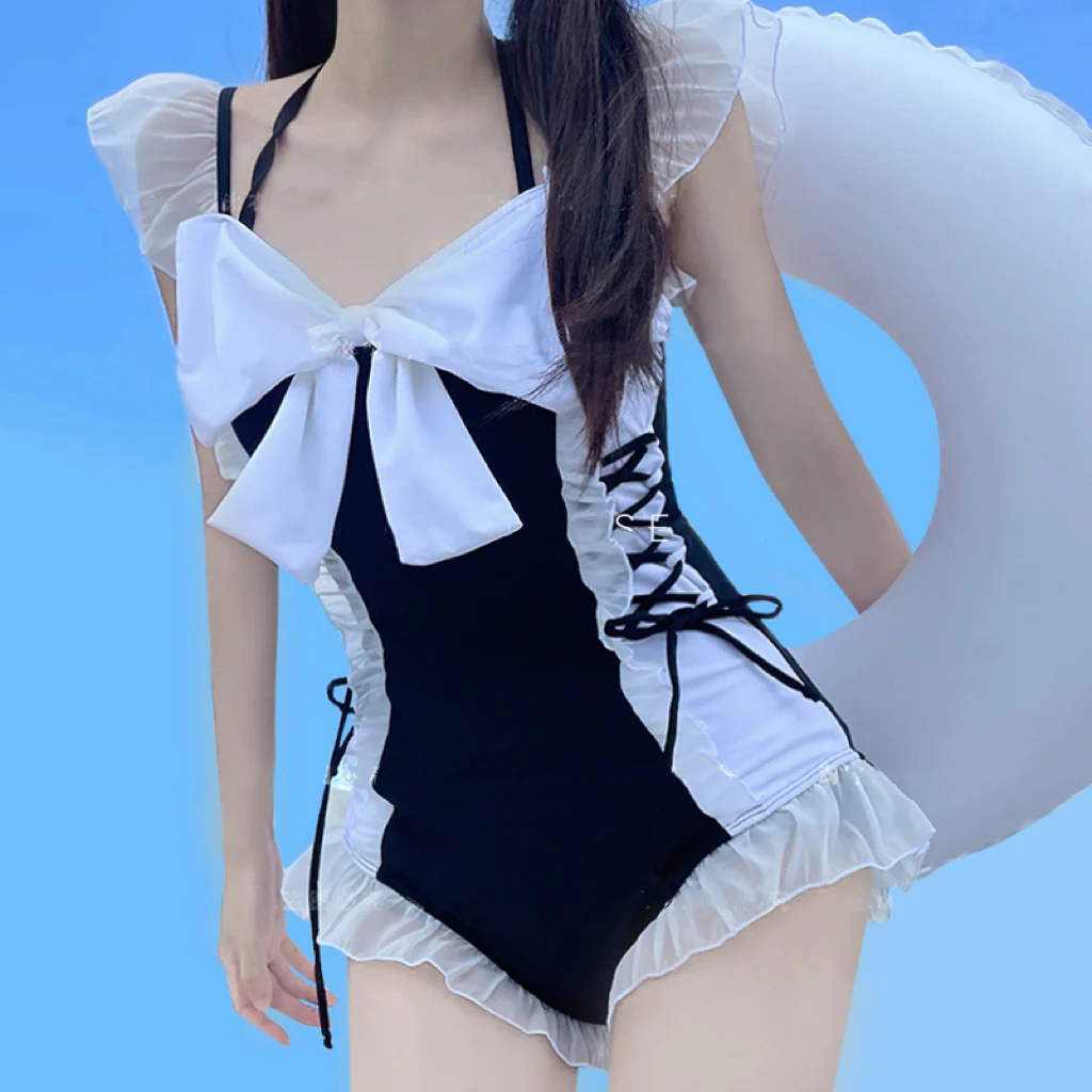Cute one piece swimsuit  HA1165 - Image 2