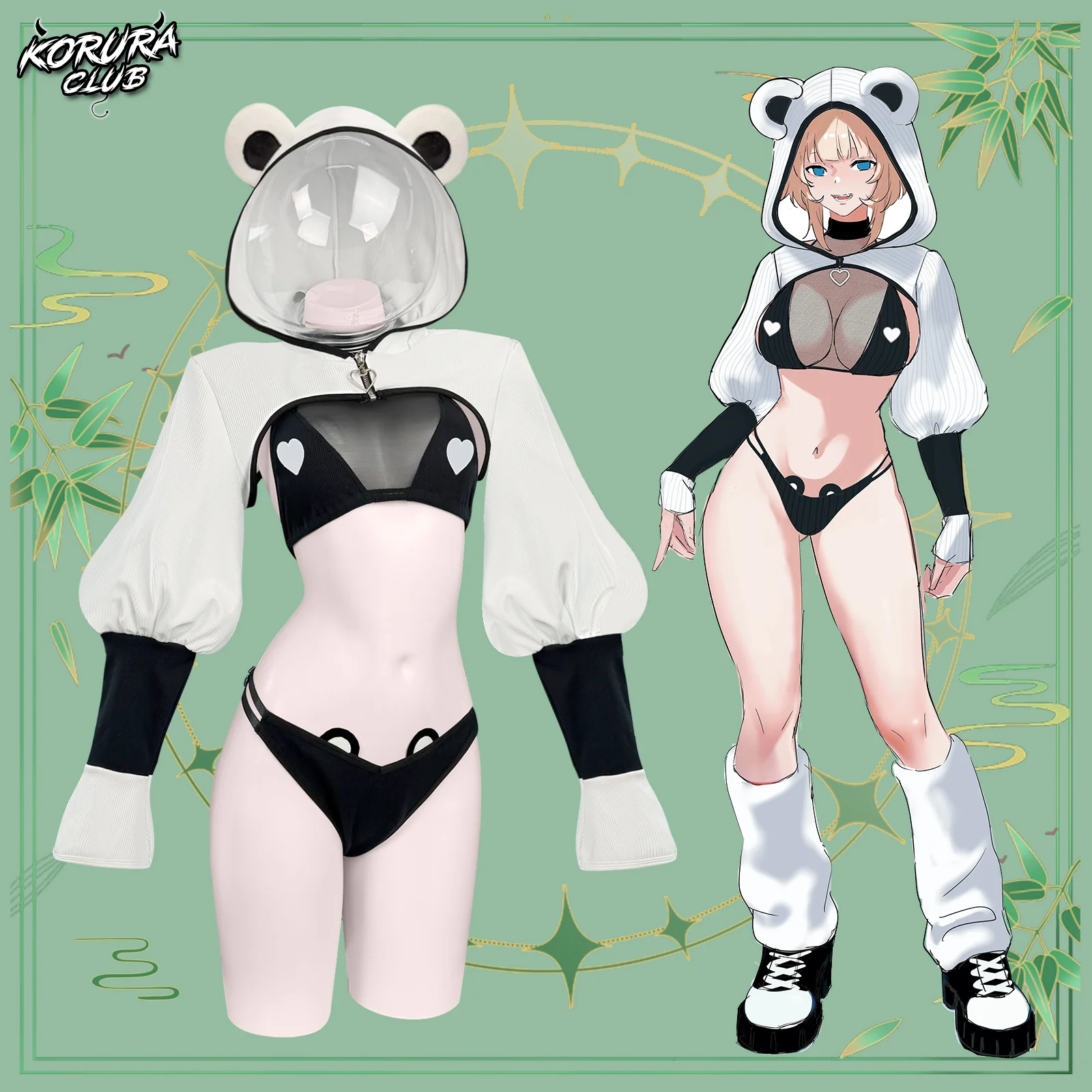 Cute Panda Cosplay Costume KO136 - Image 2