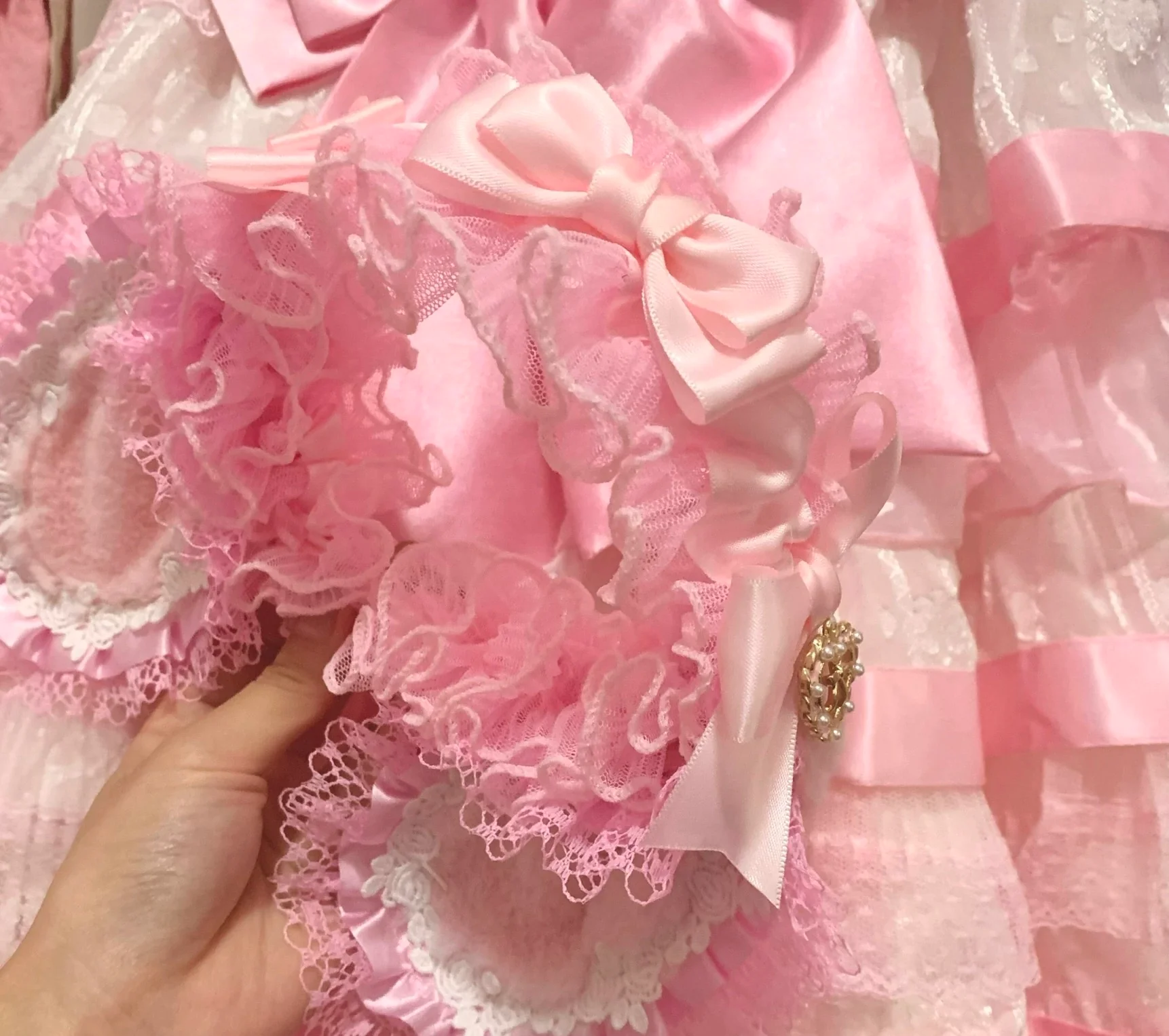 Cute pink bunny ears headband HA29737 - Image 6