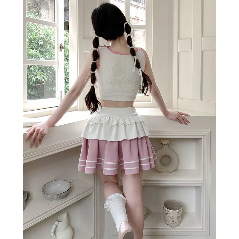 Cute Pink Bunny Vest   HA1724 - Image 2