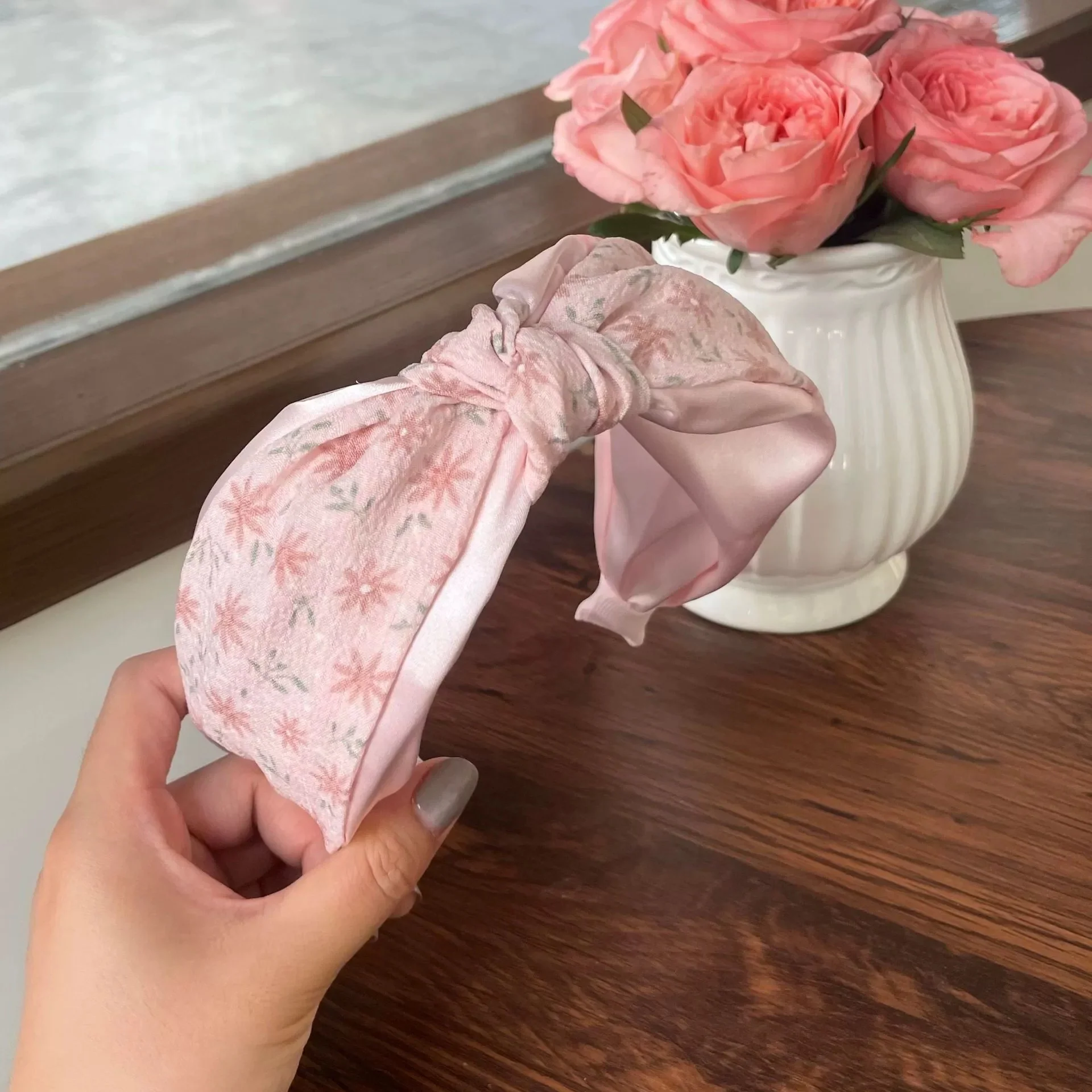 Cute pink headband HA2450 - Image 3