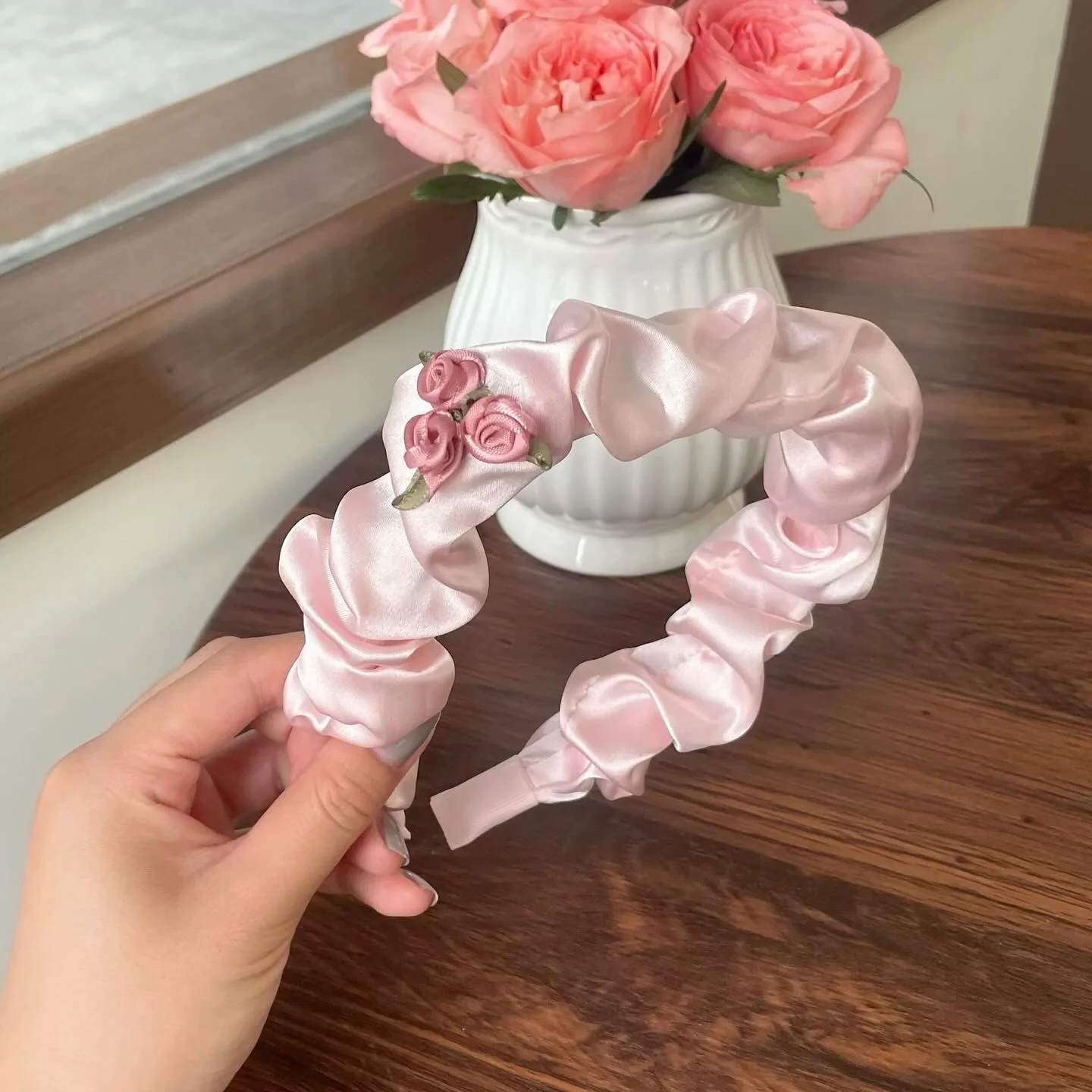 Cute pink headband HA2450 - Image 5