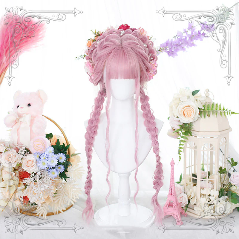 Cute pink natural curly hair   HA0777 - Image 2