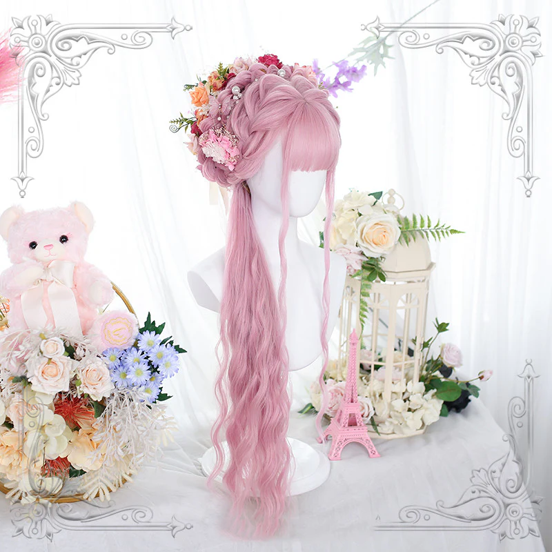 Cute pink natural curly hair   HA0777 - Image 3