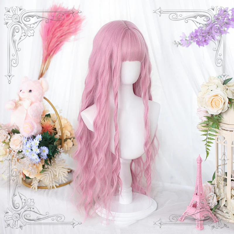 Cute pink natural curly hair HA0890 - Image 2