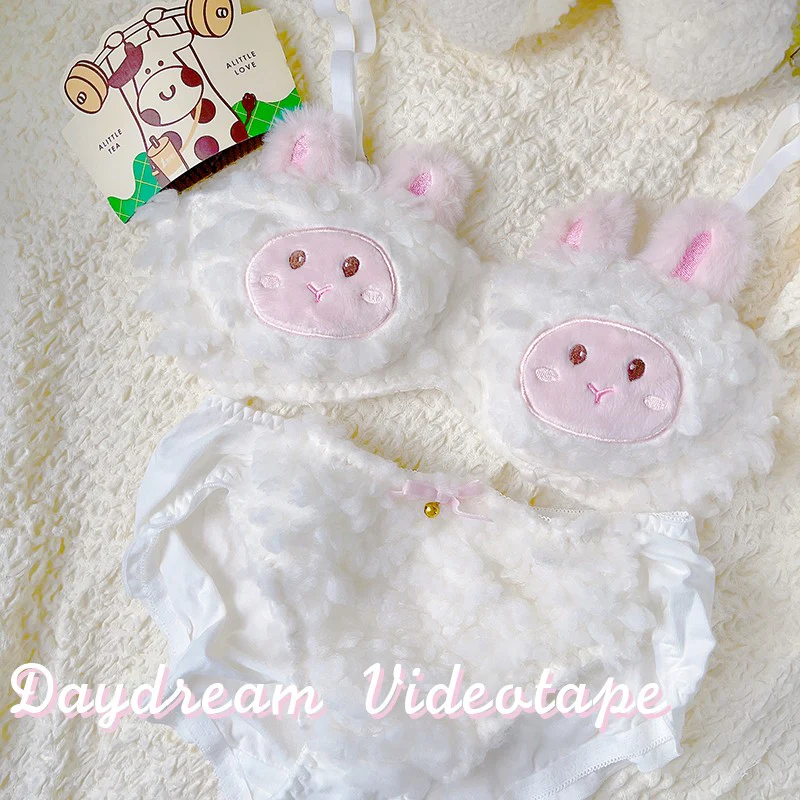 Cute plush bra set  HA1461 - Image 5