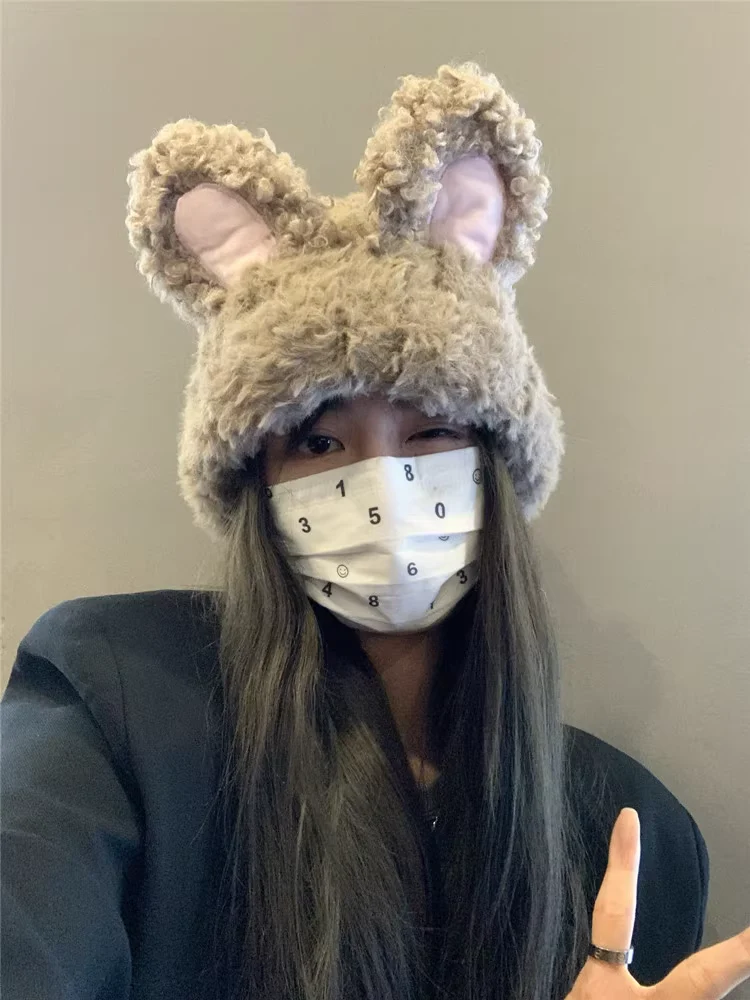 Cute plush bunny ears hat HA2236 - Image 4