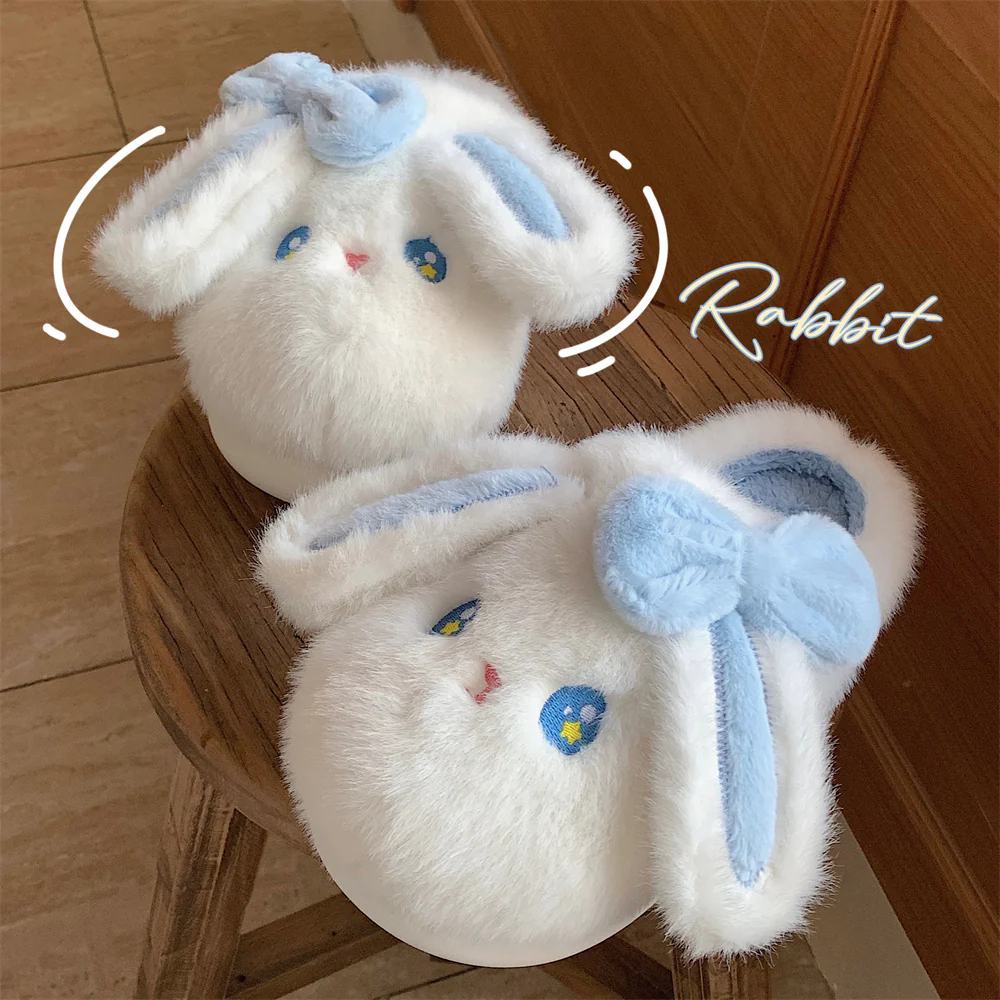 Cute Rabbit Cotton Slippers   HA1336 - Image 2