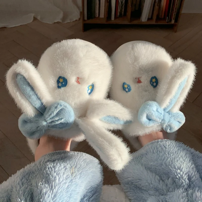 Cute Rabbit Cotton Slippers   HA1336 - Image 5