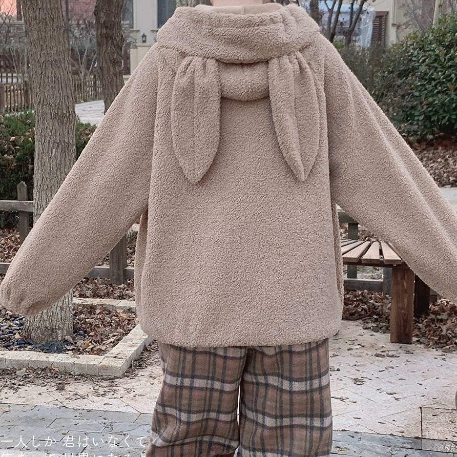 Cute rabbit ears hooded sweatshirt HA2408 - Image 2