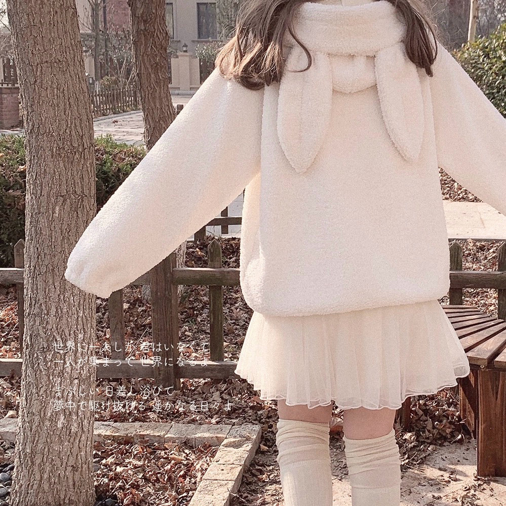 Cute rabbit ears hooded sweatshirt HA2408 - Image 4