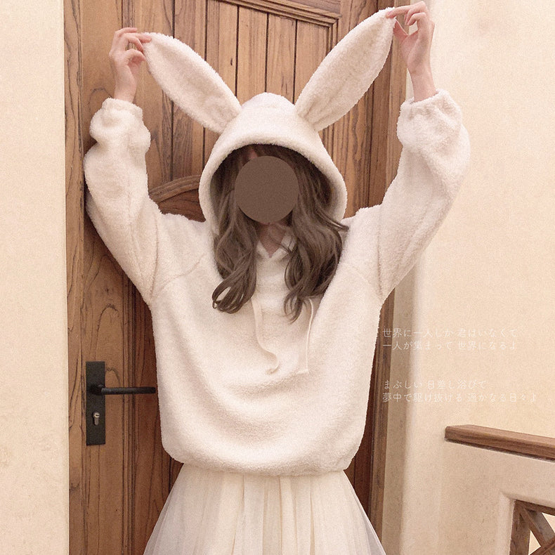Cute rabbit ears hooded sweatshirt HA2408 - Image 5