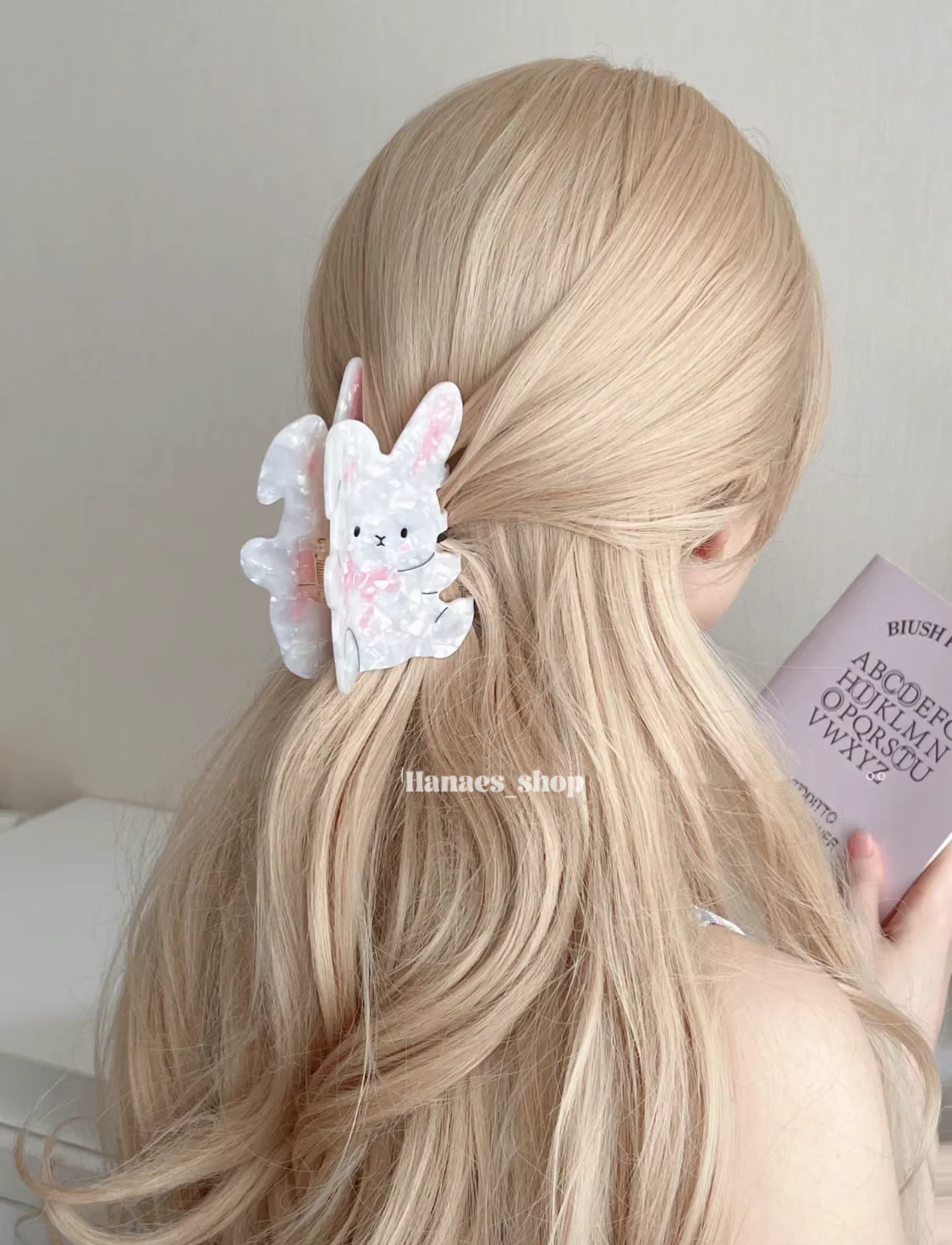 Cute rabbit hairpin HA2576 - Image 3