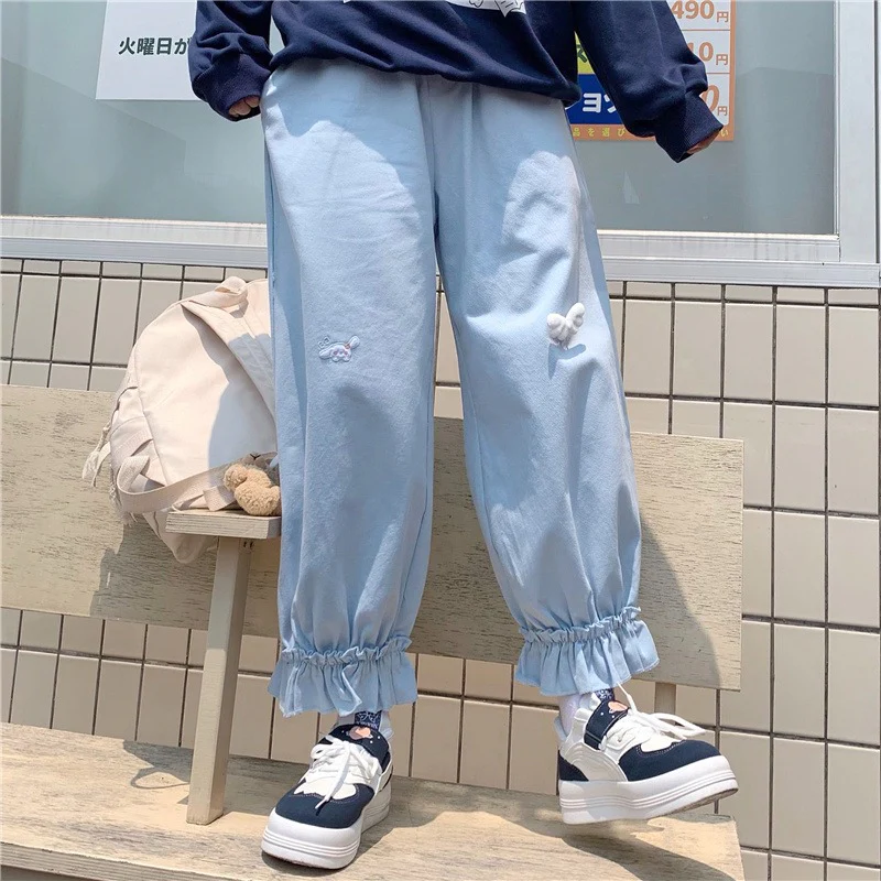 Cute soft sister pants flower bud pants   HA0567 - Image 3
