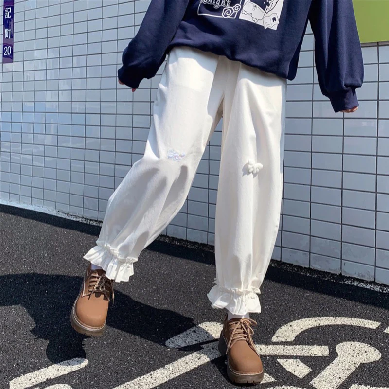 Cute soft sister pants flower bud pants   HA0567 - Image 5