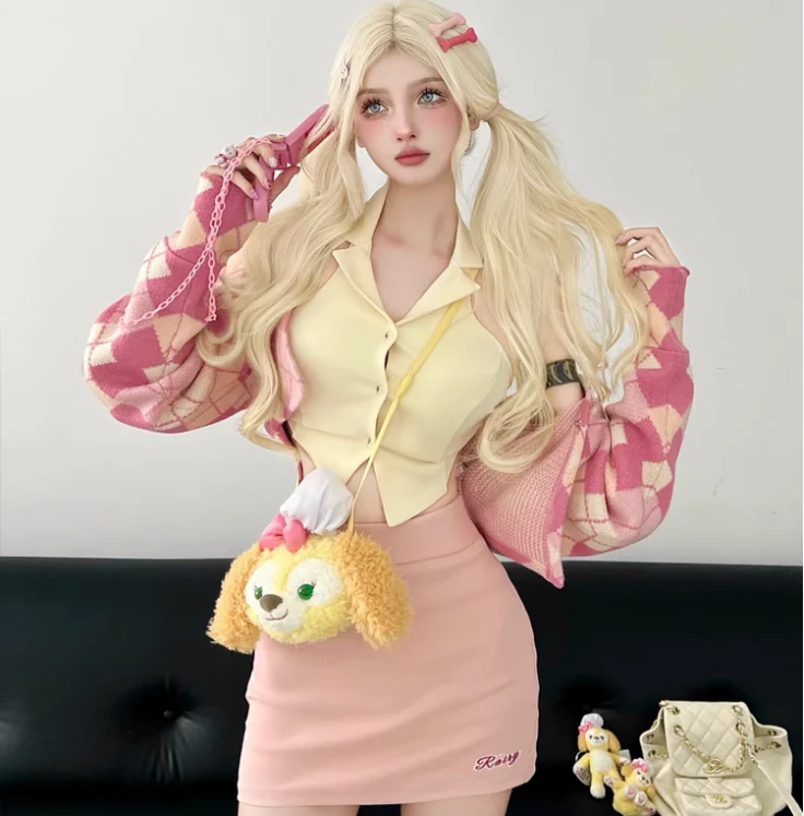 Cute sweet three-piece set HA2255 - Image 3