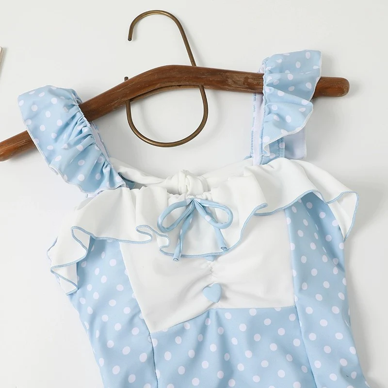 Cute Sweetheart Polka Dot Swimsuit   HA1848 - Image 4
