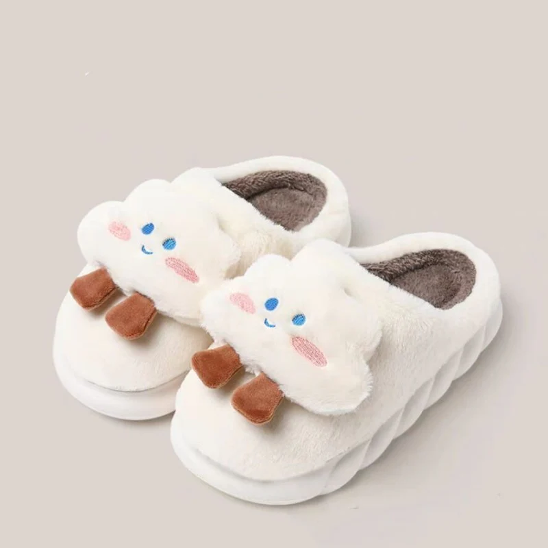 Cute Thick-soled Warm Fur Slippers   HA1348 - Image 8