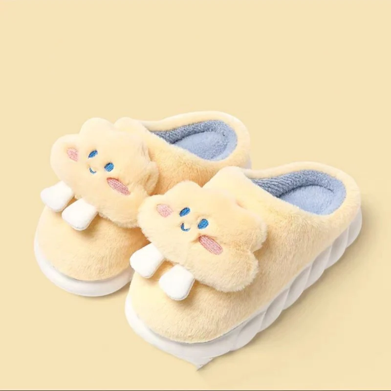 Cute Thick-soled Warm Fur Slippers   HA1348 - Image 9