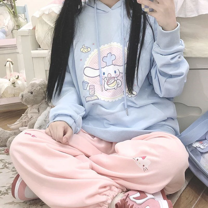 Cute Yugui Dog Loose Hooded Jacket   HA1204 - Image 3
