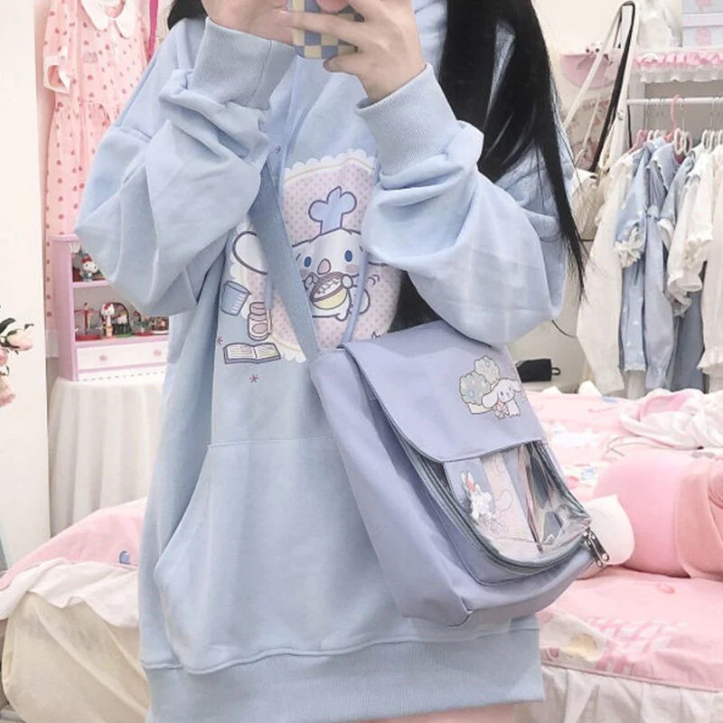 Cute Yugui Dog Loose Hooded Jacket   HA1204 - Image 5