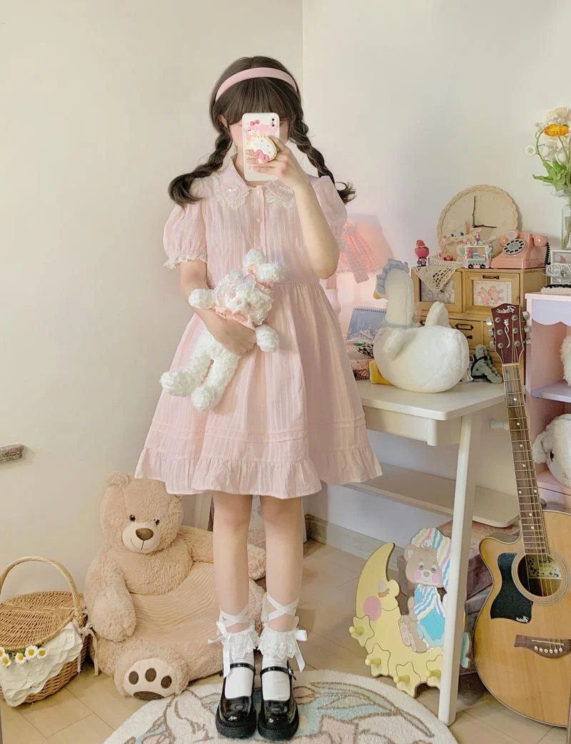Cutout Lace Cotton Dress  HA0397 - Image 5
