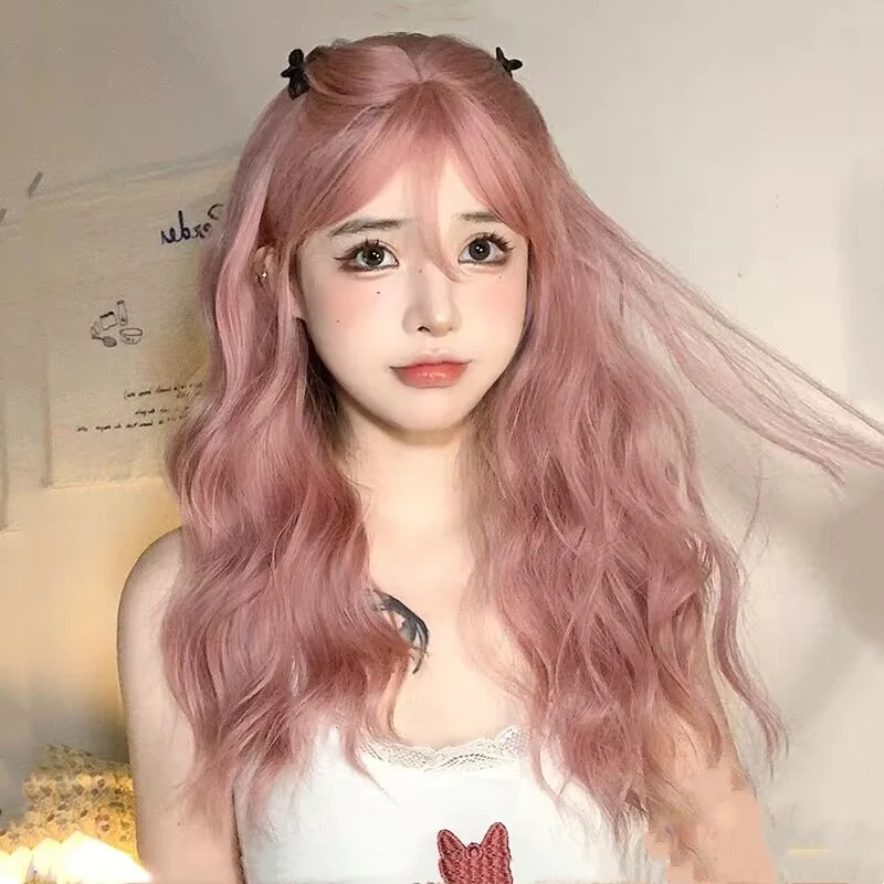Daily gray pink long curly hair HA1654 - Image 4
