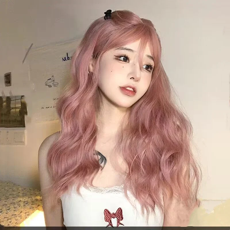Daily gray pink long curly hair HA1654 - Image 7