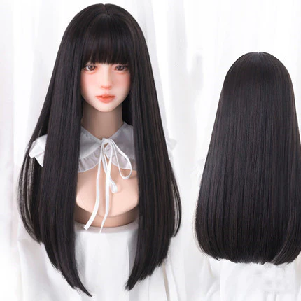 Daily natural cute girl with long straight hair  HA0148 - Image 3