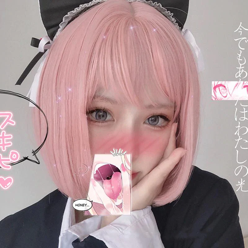 Daily Pink Short Straight Hair  HA0242 - Image 4