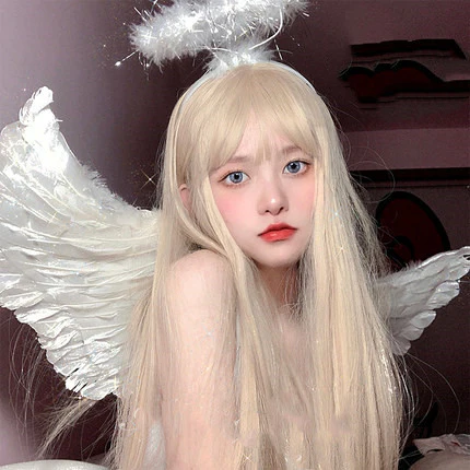 Daily sweet and cute blonde long straight hair   HA0163 - Image 3