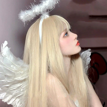 Daily sweet and cute blonde long straight hair   HA0163 - Image 5