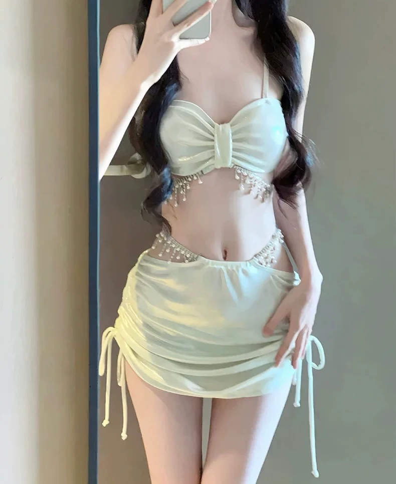 Diamond Bikini Set (three-piece set) HA2572 - Image 11