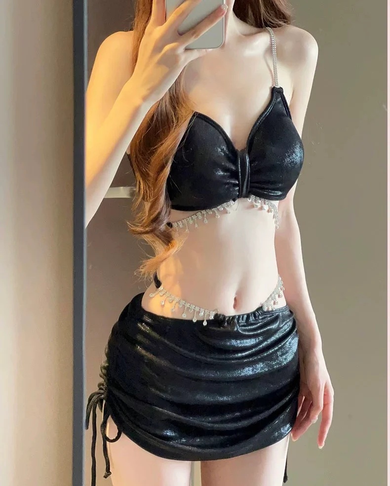 Diamond Bikini Set (three-piece set) HA2572 - Image 5