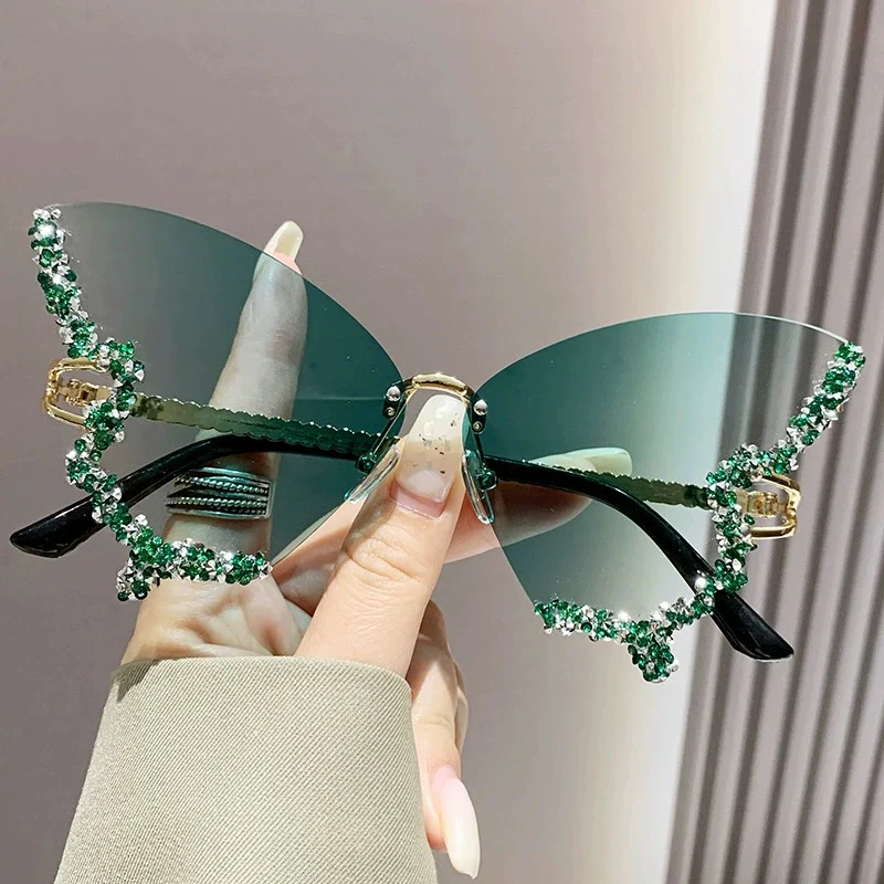 Diamond butterfly sunglasses HA2362 - Image 10
